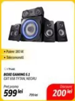 BOXE GAMING 5.1 GXT 658 TYTAN NEGRU