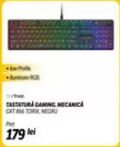 TASTATURĂ GAMING, MECANICĂ GXT 865 TORRX, NEGRU