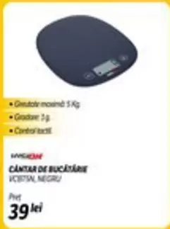 CANTAR DE BUCATARIE VC875A NEGRU