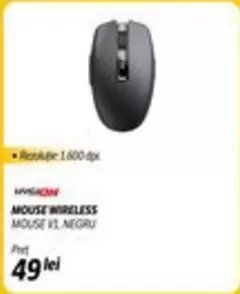 MOUSE WIRELESS MOUSE V1 NEGRU