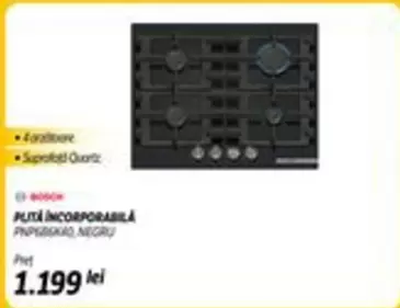 Bosch - PLITĂ INCORPORABILĂ PNP6B6B10, NEGRU