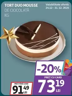 TORT DUO MOUSSE DE CIOCOLATĂ