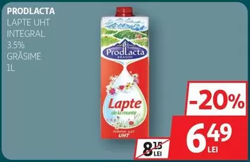 LAPTE UHT INTEGRAL 3.5% GRASIME