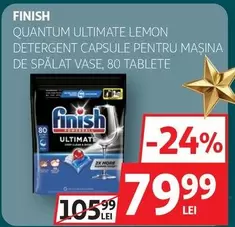 QUANTUM ULTIMATE LEMON DETERGENT CAPSULE PENTRU MASINA DE SPALAT VASE