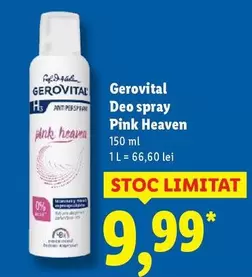 Gerovital - Deo spray Pink Heaven