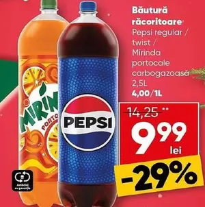 Pepsi -  regular / twist / Mirinda portocale carbogazoasă