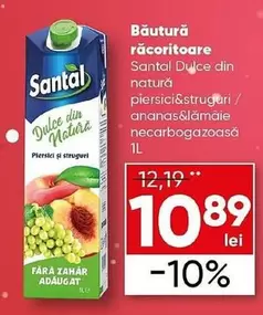 Santal - Dulce din natură piersici&struguri/ ananas&lămâie