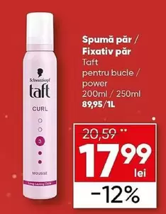 Taft - Spumă păr / Fixativ păr