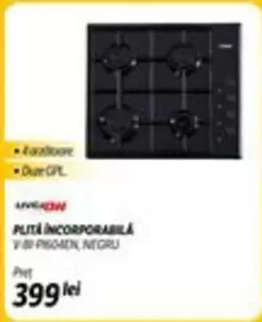 PLITĂ INCORPORABILĂ V BI P604EN, NEGRU