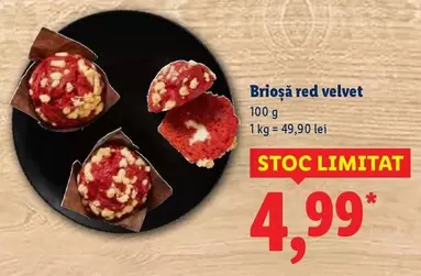 Brioșă red velvet