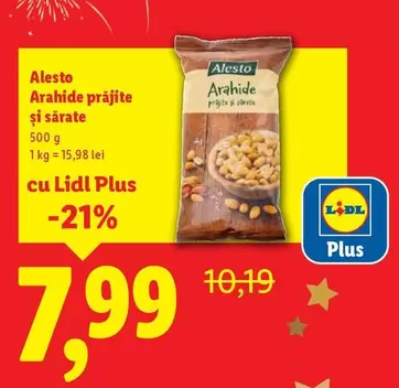 Arahide prăjite și sărate