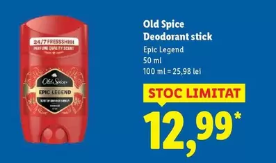 Deodorant stick