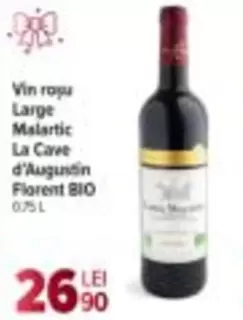 Vin rosu Large Malartic La Cave d'Augustin Florent BIO