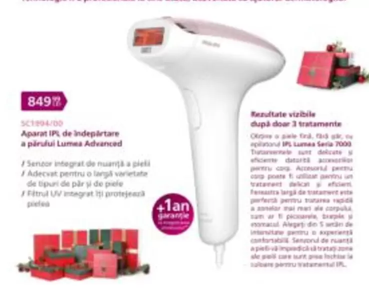 Apple - Aparat IPL de indepartare a pardui Lumes Advanced