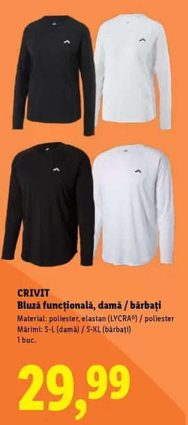 Bluză funcţională, dama/bărbați