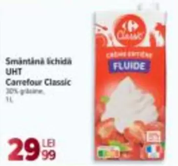 Smântână lichidă UHT