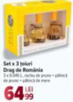 Set x 3 țoiuri Drag de România