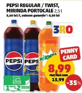 Pepsi - REGULAR / TWIST, PORTOCALE