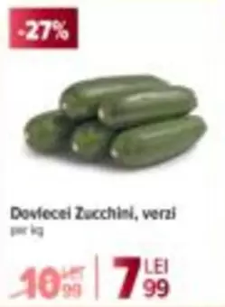 Dovlecei Zucchini, verzi