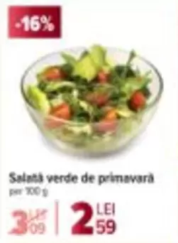 Salată verde de primăvară