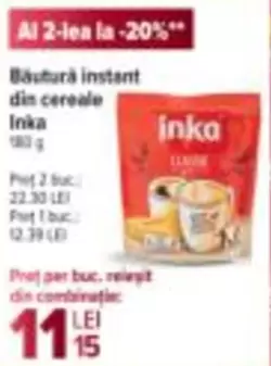 Băstură instant din cereale