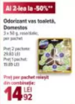 Odorizant vas toaleti