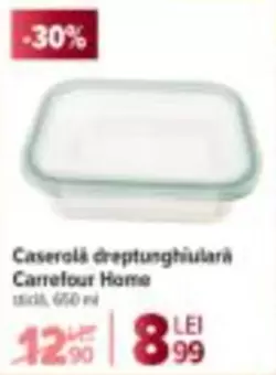 Caserolă dreptunghiulară