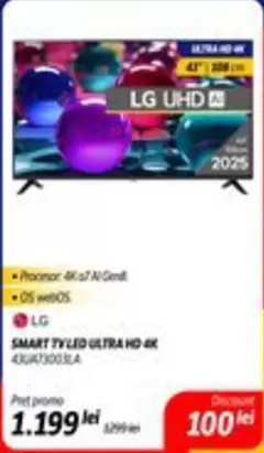 Lg - SMART TV LED ULTRA HD 4K 43UQ73003LA