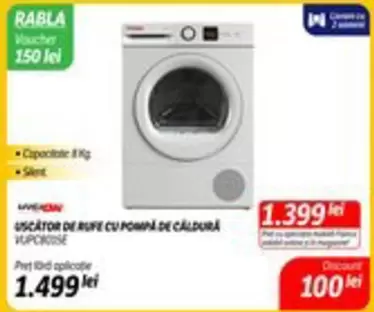 USCATOR DE RUFE CU POMPA DE CALDURA VUPCROUSE