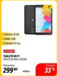 TABLETA WI-FI VIVA PLAY 804, NEGRU