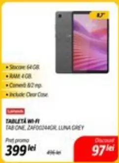 Lenovo - TAB ONE, ZAF00244GR LUNA GREY