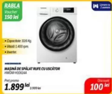 MAŞINA DE SPALAT RUFE CU USCATOR