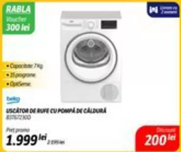 Beko - USCATOR DE RUFE CU POMPA DE CALDURA