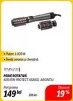 PERIE ROTATIVA KERATIN PROTECT AS8810 ARGINTIU