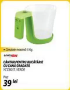 CÂNTAR PENTRU BUCĂTĂRIE CU CANĂ GRADATĂ