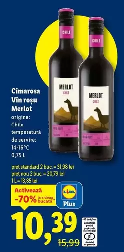 Vin roşu Merlot
