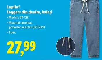 Joggers din denim, băieți