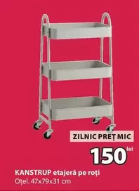 KANSTRUP etajeră pe roți