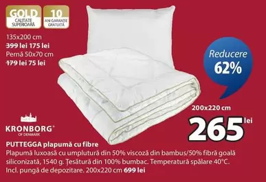 PUTTEGGA plapumă cu fibre