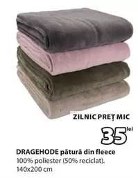 DRAGEHODE pătură din fleece