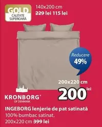 INGEBORG lenjerie de pat satinată