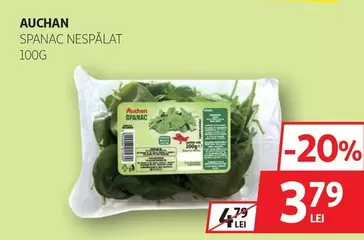 Auchan - SPANAC NESPĂLAT