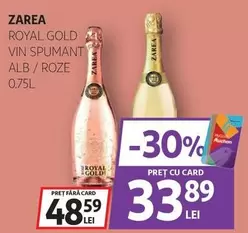 Zarea - ROYAL GOLD VIN SPUMANT ALB / ROZE