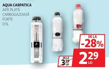 APĂ PLATĂ CARBOGAZOASĂ FORTE