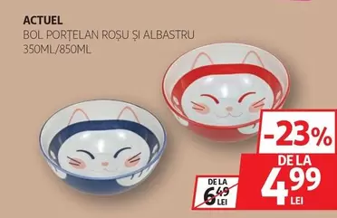 Actuel - BOL PORTELAN ROŞU ŞI ALBASTRU