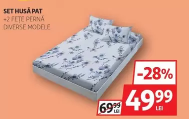 SET HUSĂ PAT +2 FEȚE PERNĂ
