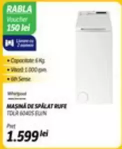 MAŞINA DE SPALAT RUFE TDLR 6040S EU/N