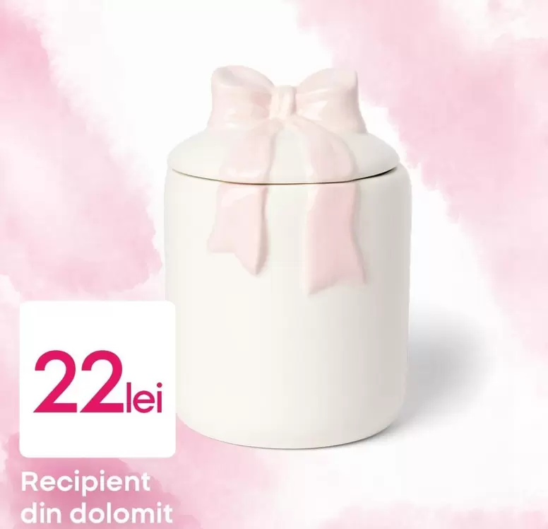 Recipient din dolomit