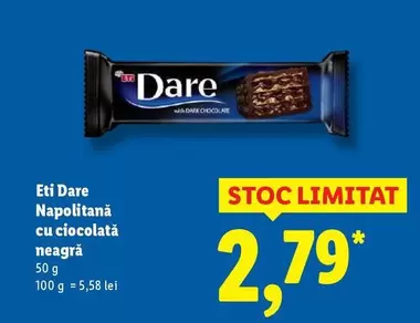 Dare - Napolitană cu ciocolată neagră