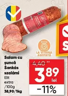 Salam cu şuncă Sonkás szalámi Elit